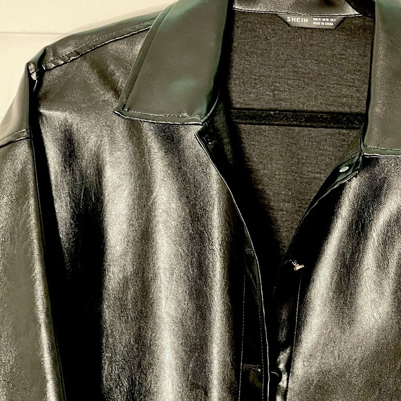 LEATHER SHIRT JACKET - Picture 2 of 2